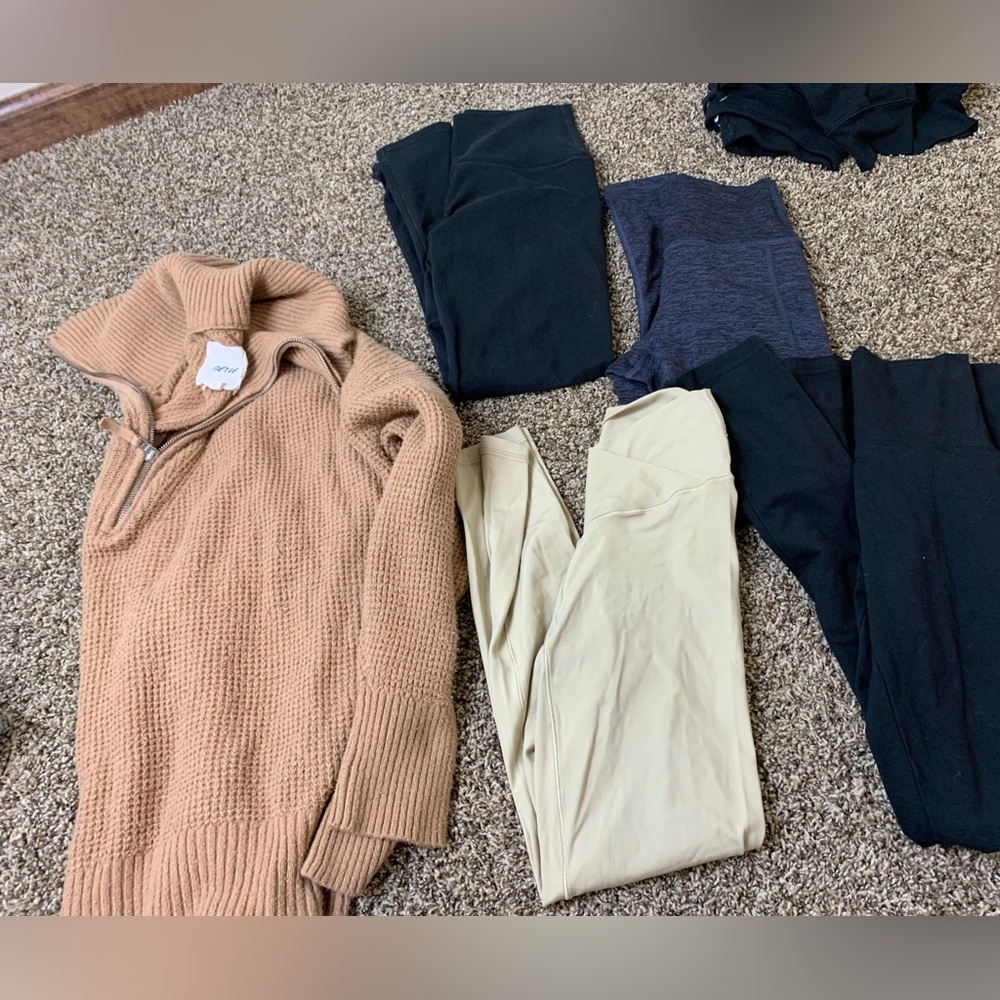 Women’s small Aerie Waffle Knit Sweater & offline by Aerie leggings bundle